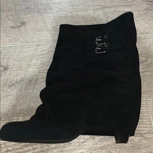 BP black suede booties